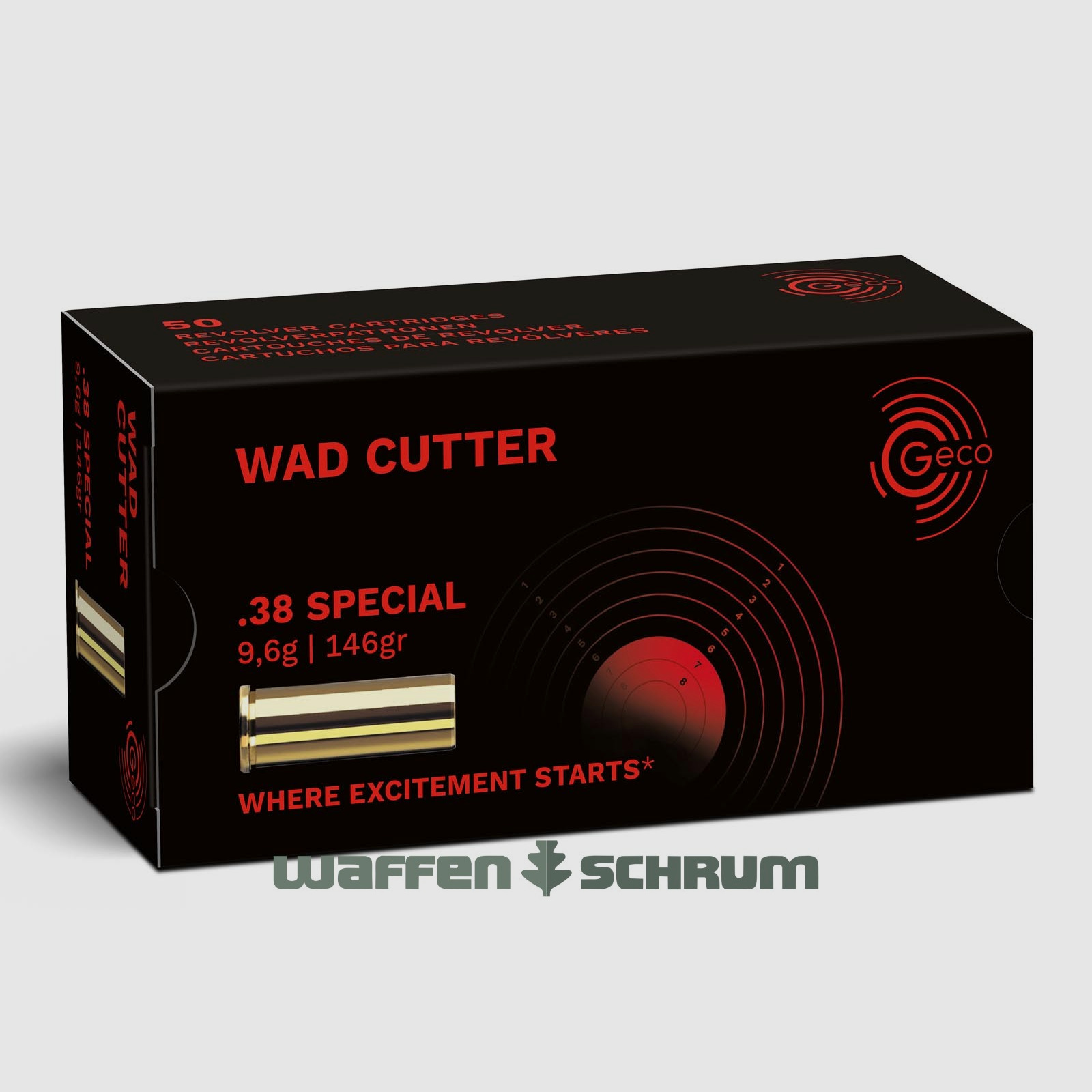 Geco WC 9.6g - 148gr .38Special