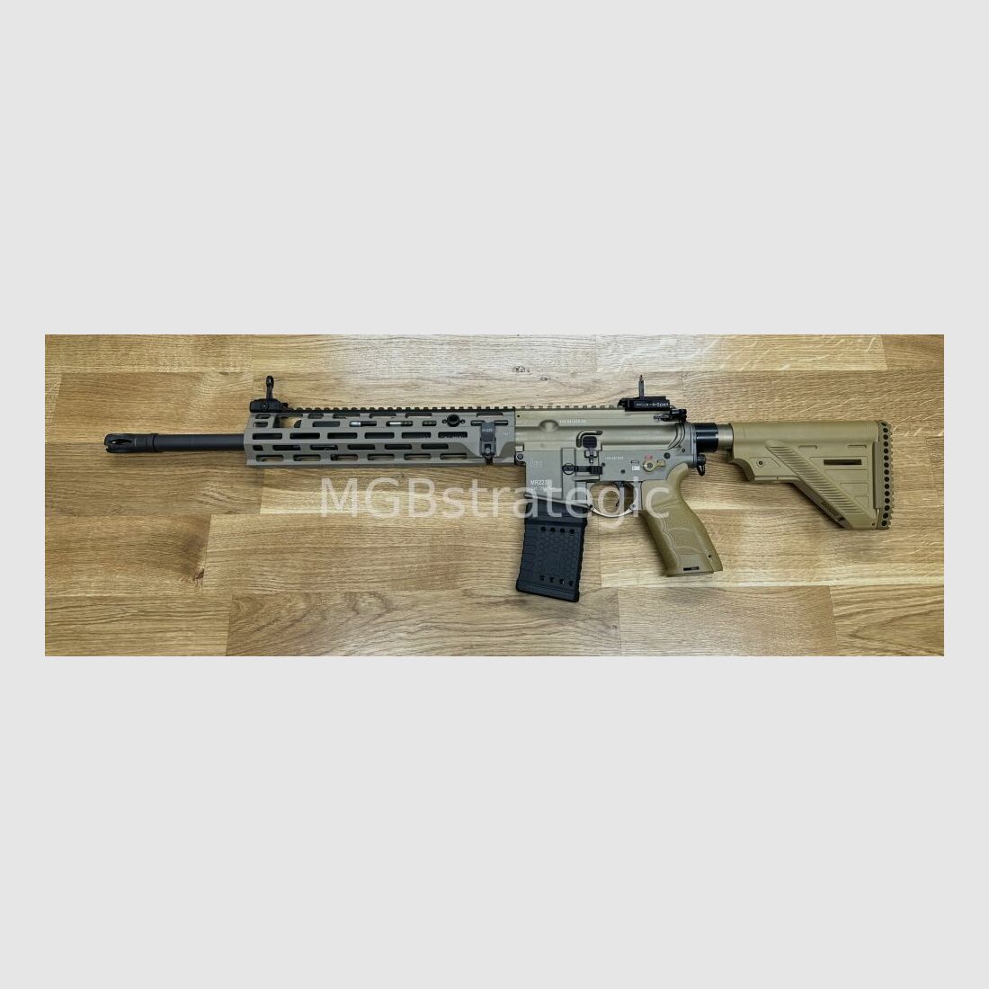 Original H&K M-LOK Handschutz klemmbar FDE sandfarben für Heckler & Koch MR223 HK416 H&K MR 223 G95K G95