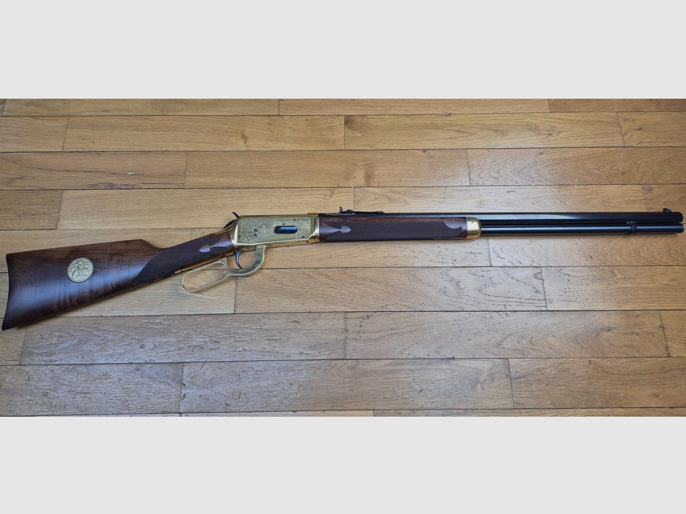 Winchester Kommemoration « Oliver F. Winchester » 1894 – 19.999 Ex. – Wunderschöne Rautenmuster – 38-55Win – Nie geschossen – Zustand TBE+++, Bild 2 von 35