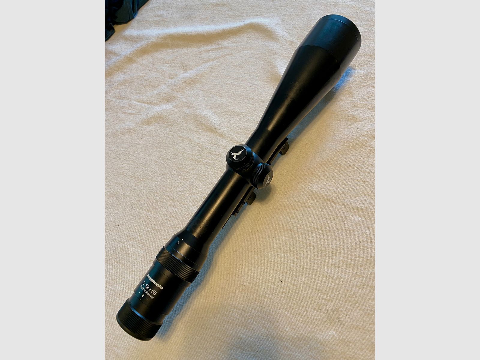 Frankonia ( Docter ) 3-12x56 riflescope with Blaser saddle mount