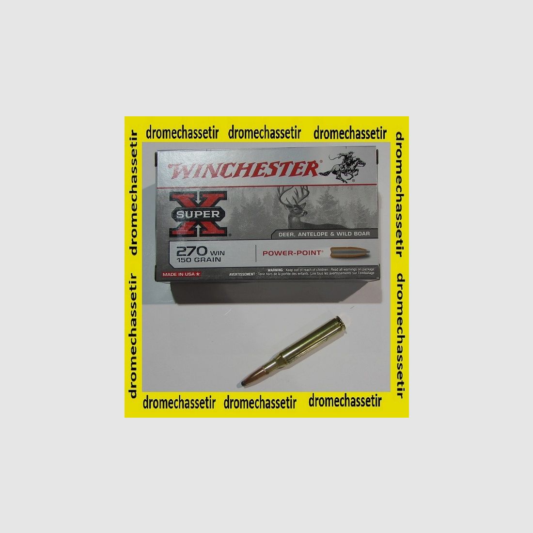 1 Schachtel mit 20 Patronen .270 Winchester Power Point 150 Grain