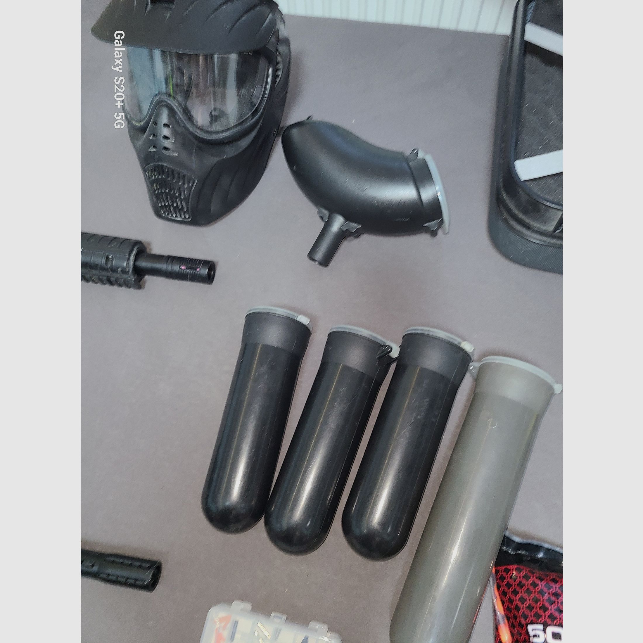 KOMPLETT SET TIPPMANN SIERRA ONE  und  BRAVO ON ELITE cal. 68 ! TOP ! mit viel ZUBEHÖR PAINTBALL  HOME DEFENCE HEIMVERTEIDIGUNG 