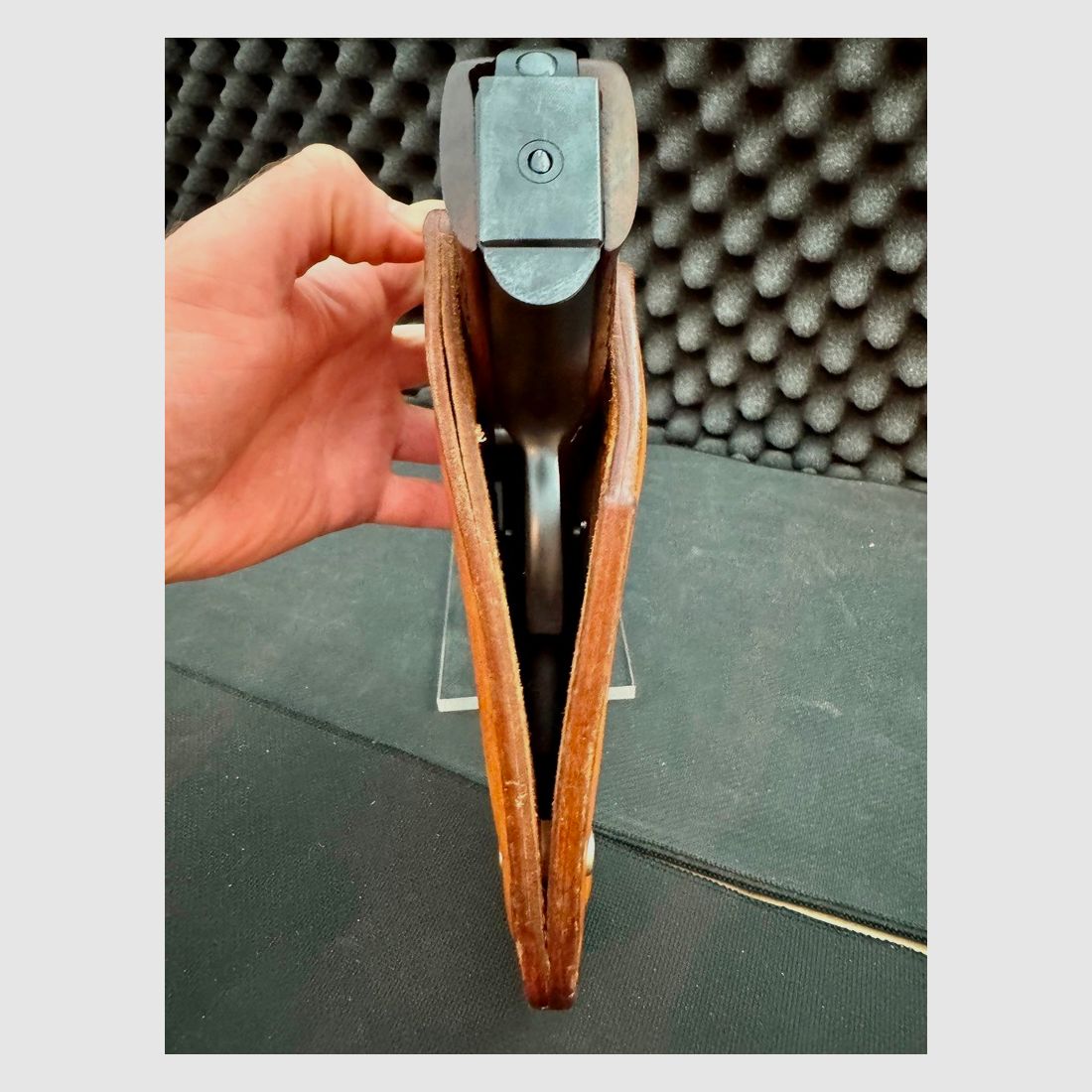 Gürtelholster, dickes Leder, halb offen (schnellziehen), Hart, Formteile, Hand made, perfekt für CZ75
