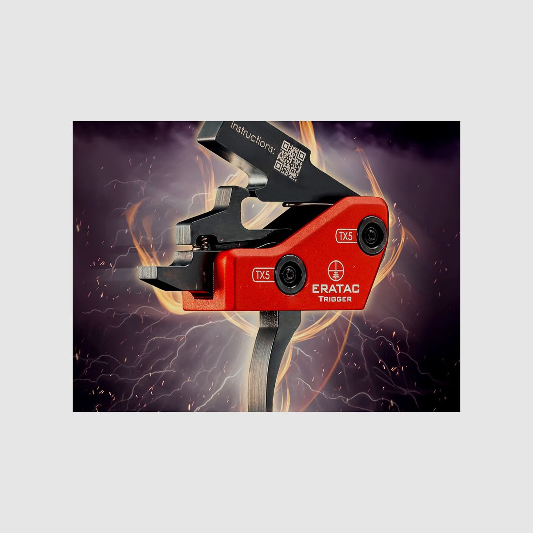 ERATAC Trigger für AR-Plattform Curved Trigger (rundes Abzugszüngel)