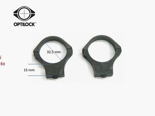 SAKO pierścienie Optilock TRG 34 mm średnie fosforowane