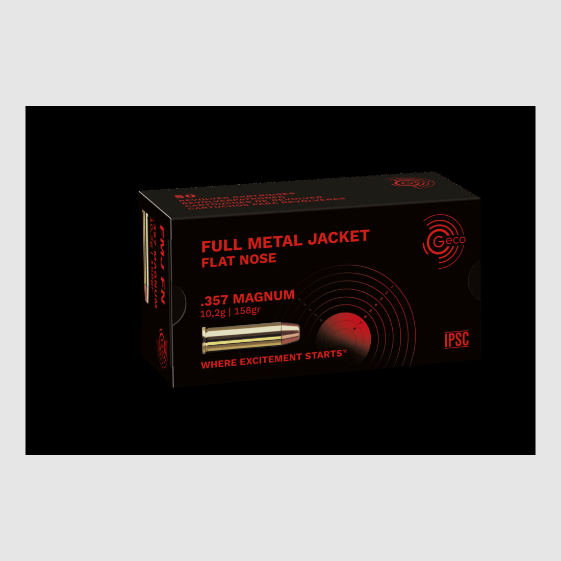 Geco 158grs VM FK 50STK .357Mag