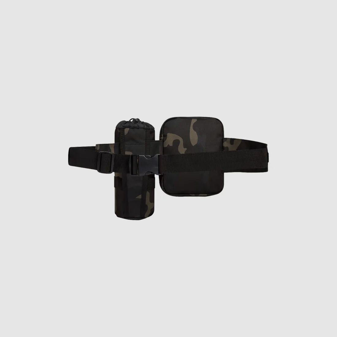 Brandit Taillengürtel "Allround" mit Tasche + Flaschenhalter - Dark Camouflage