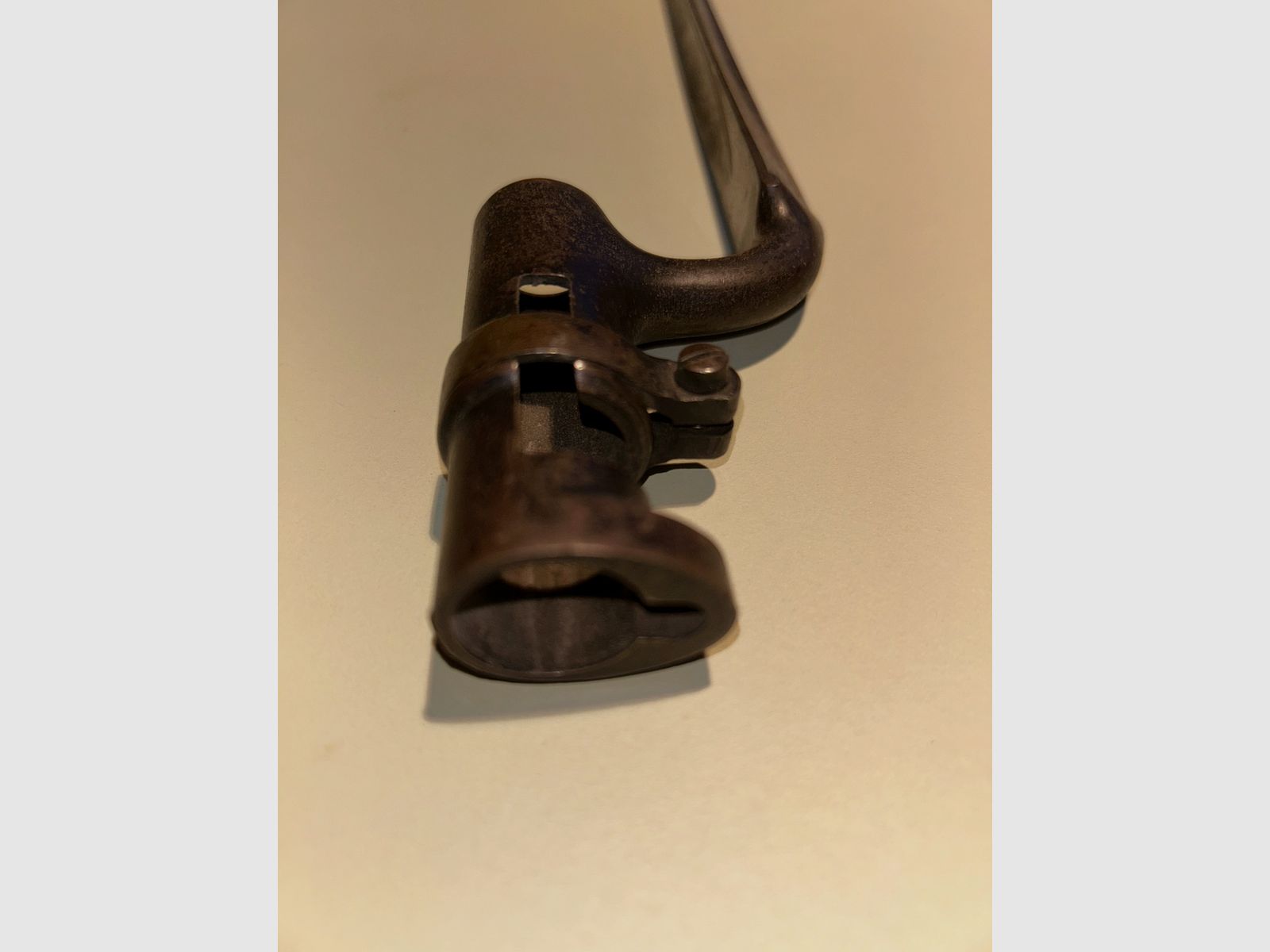 Seltenes Dreikant-Tüllenbajonett „Salter & Co“ – Überlänge 50,8 cm – Top-Zustand um 1850/1860, Bild 5 von 8