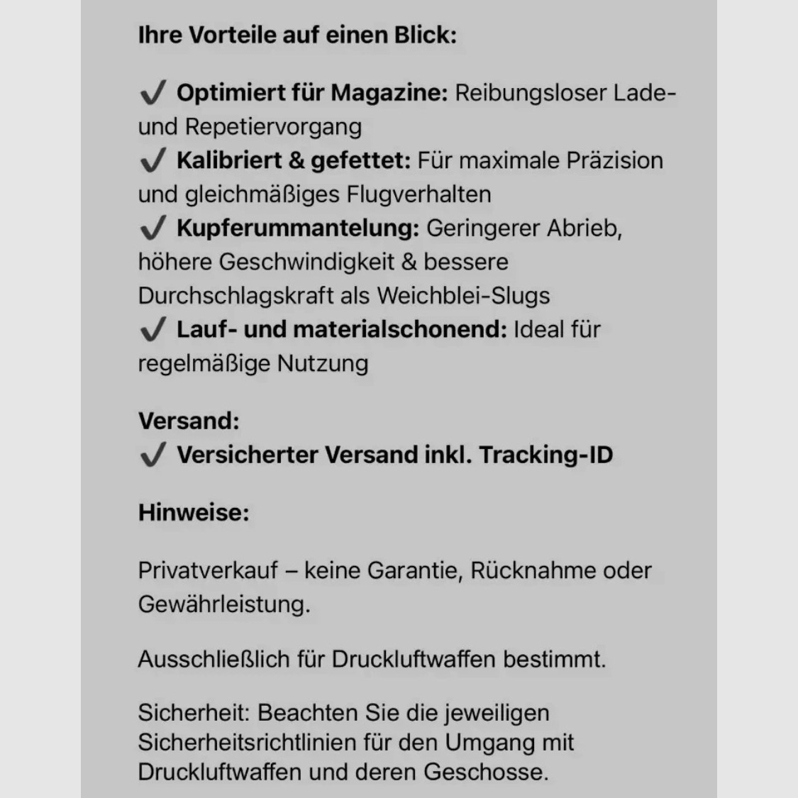 Rabatt für 48 Stunden / 79,95 Euro / AEA Megalodon Challenger Geschosse Slugs Kal. 495 / .50