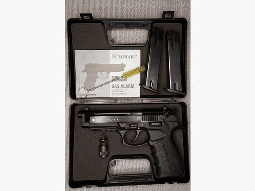 Zoraki 918 9mm P.A.K. schwarz (PTB 1024) mit zwei Magazinen