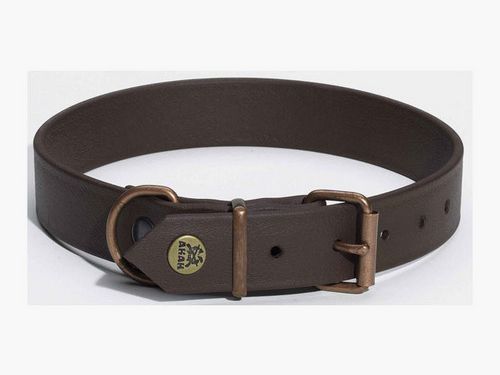 BioThane® Donkerbruine Halsband Unbreakable 450 kg | Waterdicht, Hygiënisch & Handgemaakt
