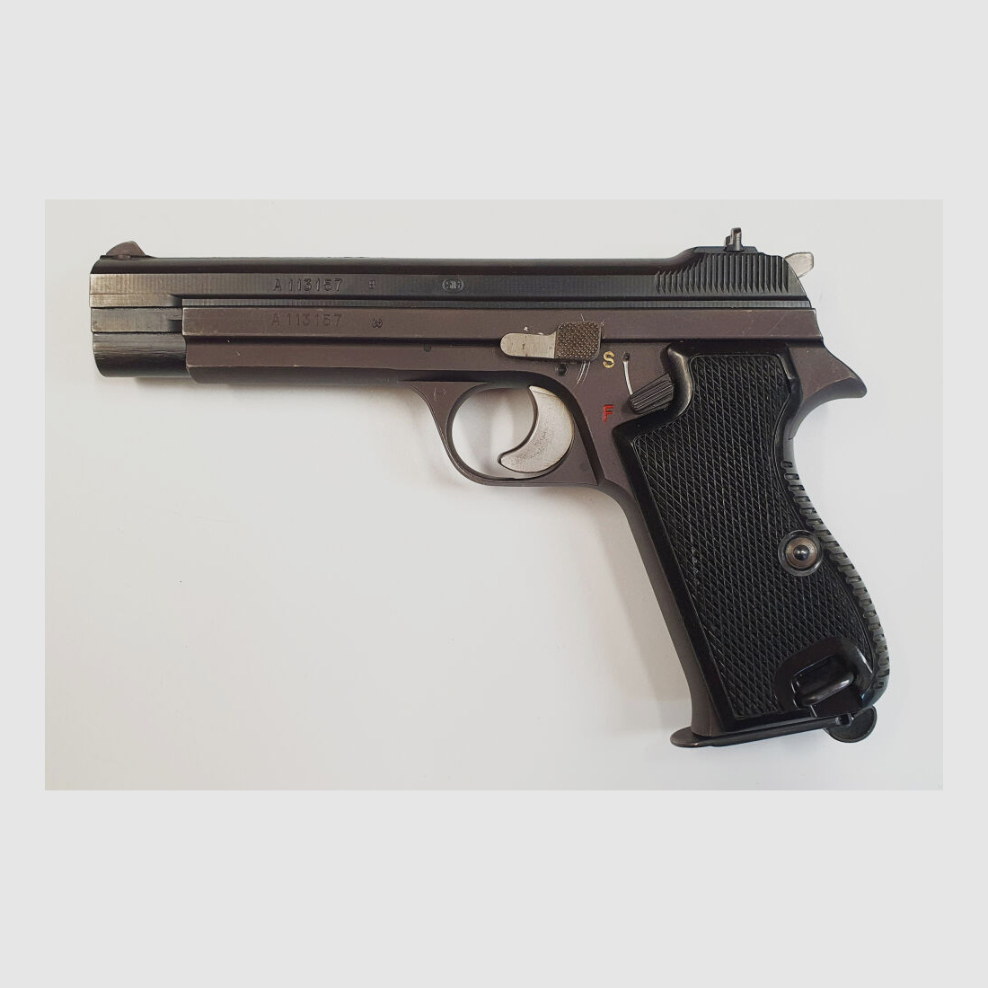 SIG Pistole SIG P210-2 im Kaliber 9mm Luger (9x19) Inkl. Holster und Reservemagazin,MADE IN SWITZERLAND