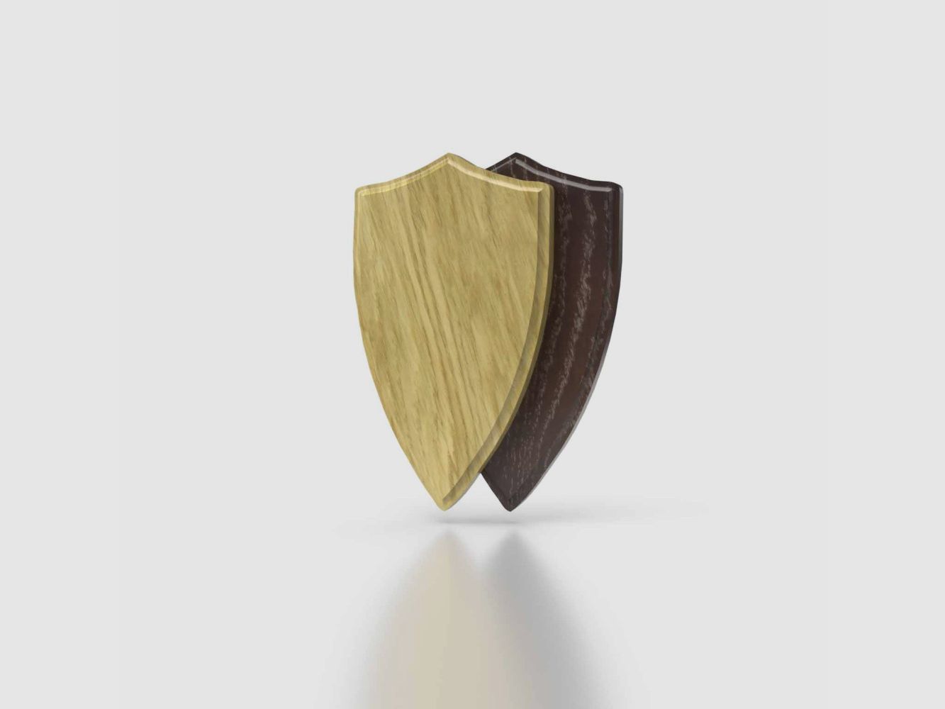 EUROHUNT Trophäenplatte Hirsch Eiche 5 - 20x12 cm Helle Färbung - Präsentation des Jagdtrophäens, Bild 6 von 6
