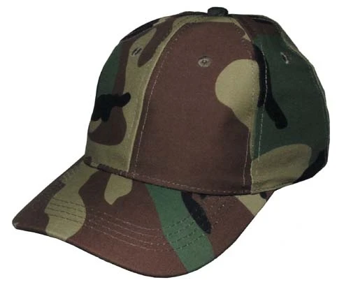 Military cap – children's camouflage baseball cap, woodland
