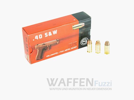 Geco Kaliber .40 S&W FMJ 180grs 50 Schuss