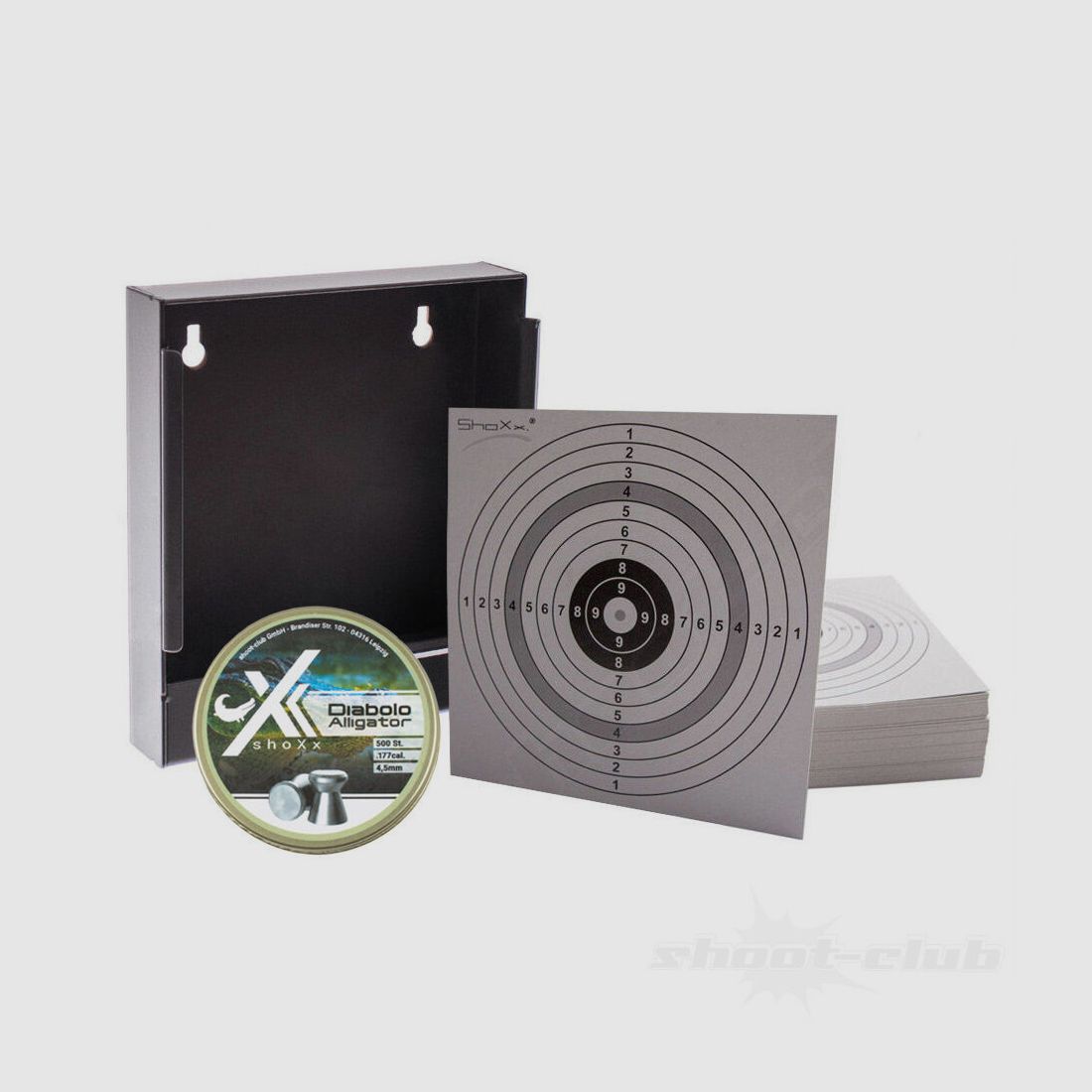 shoXx bullet trap including 100 target sheets & alligator