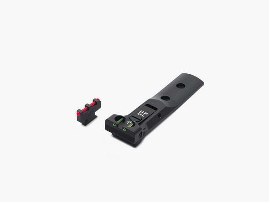 LPA TXT02F2 Adjustable Sight Set for S&W Revolver with Fiber Optic