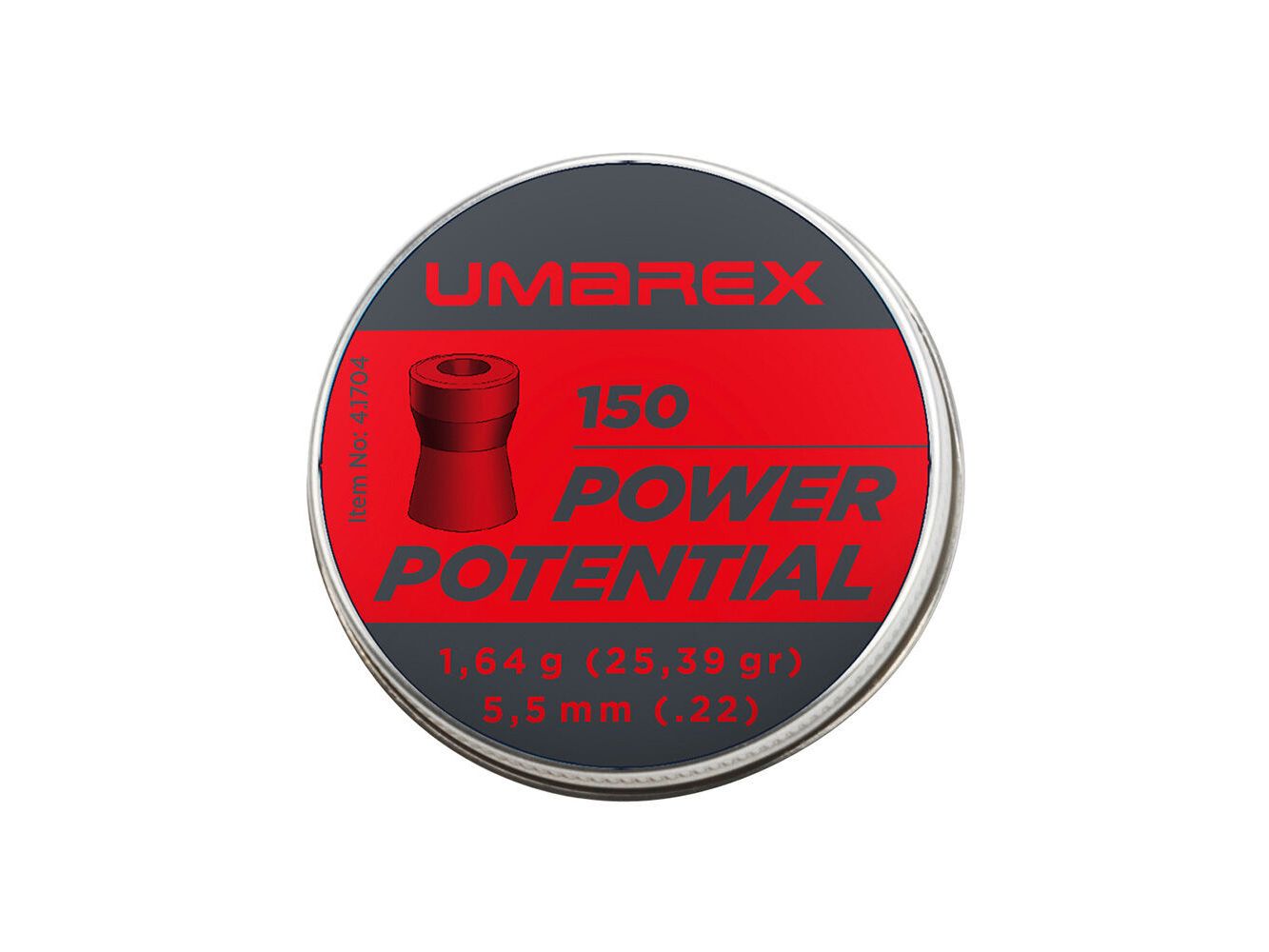 Umarex Power Potential Diabolos Flachkopf .5,5 mm 1,64 g - 150 Stück/ Dose