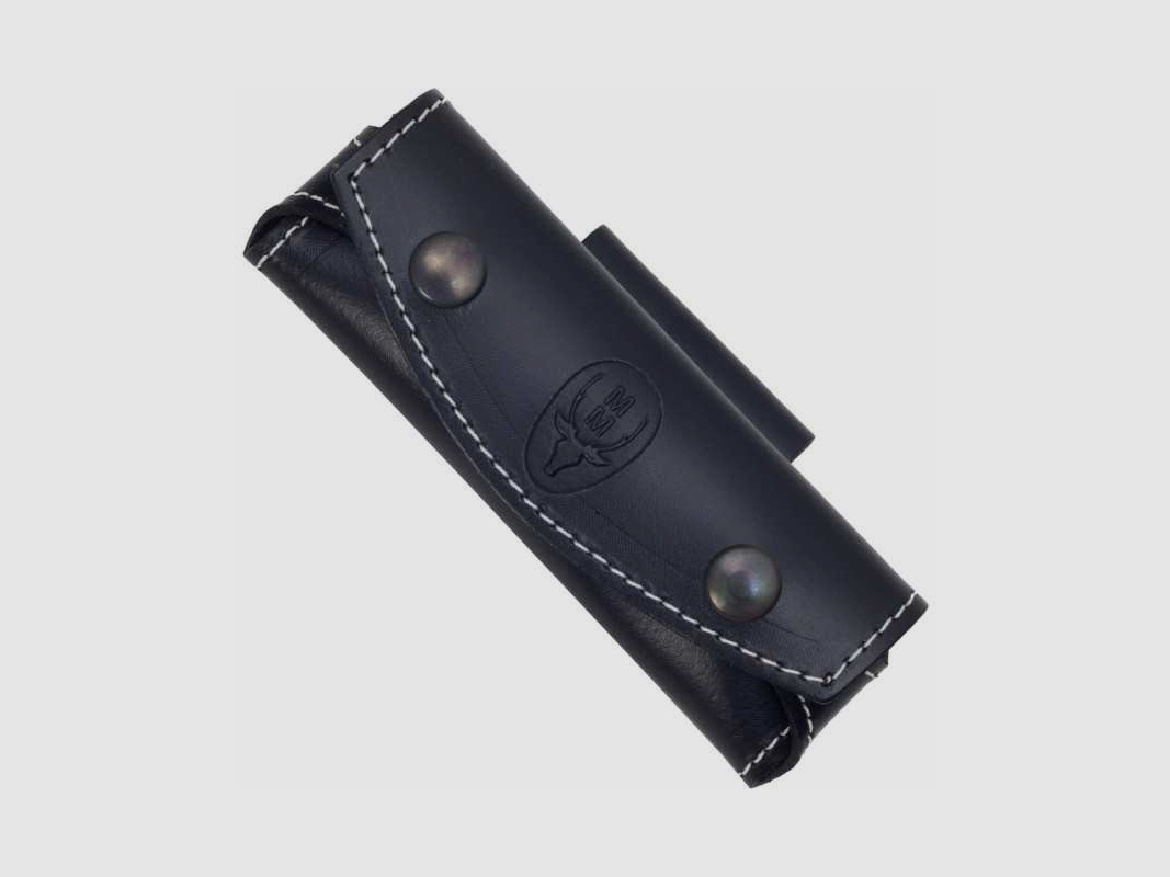 Muela Lederetui für Taschenmesser längs - quer schwarz 11 cm