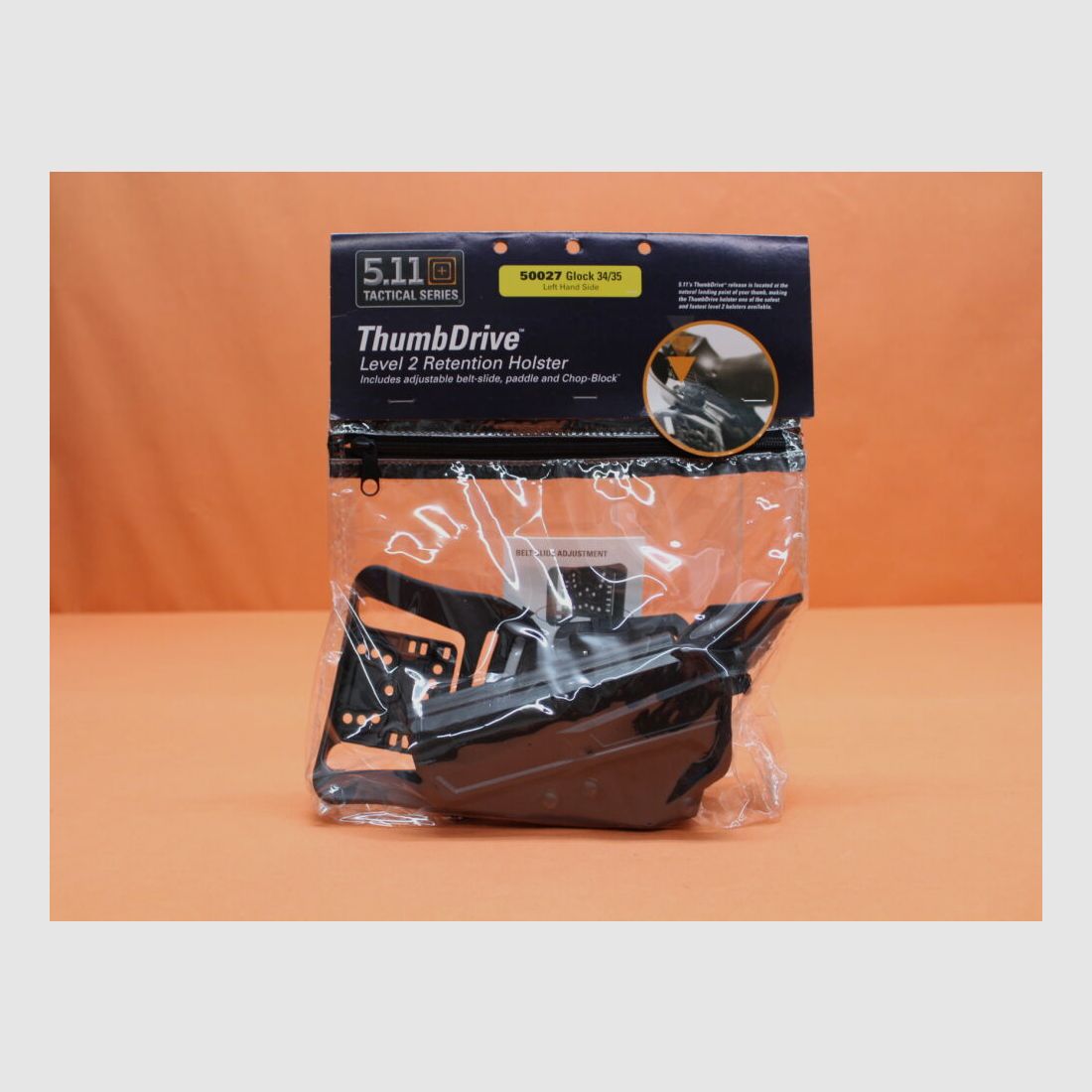 5.11 ThumbDrive Holster (50026) 019 Black: Glock 34/35 left-handed black