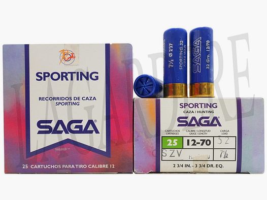 SAGA SPORTING 32 FEUTRE 7,5(CARTOUCHES A GRENAILLES)