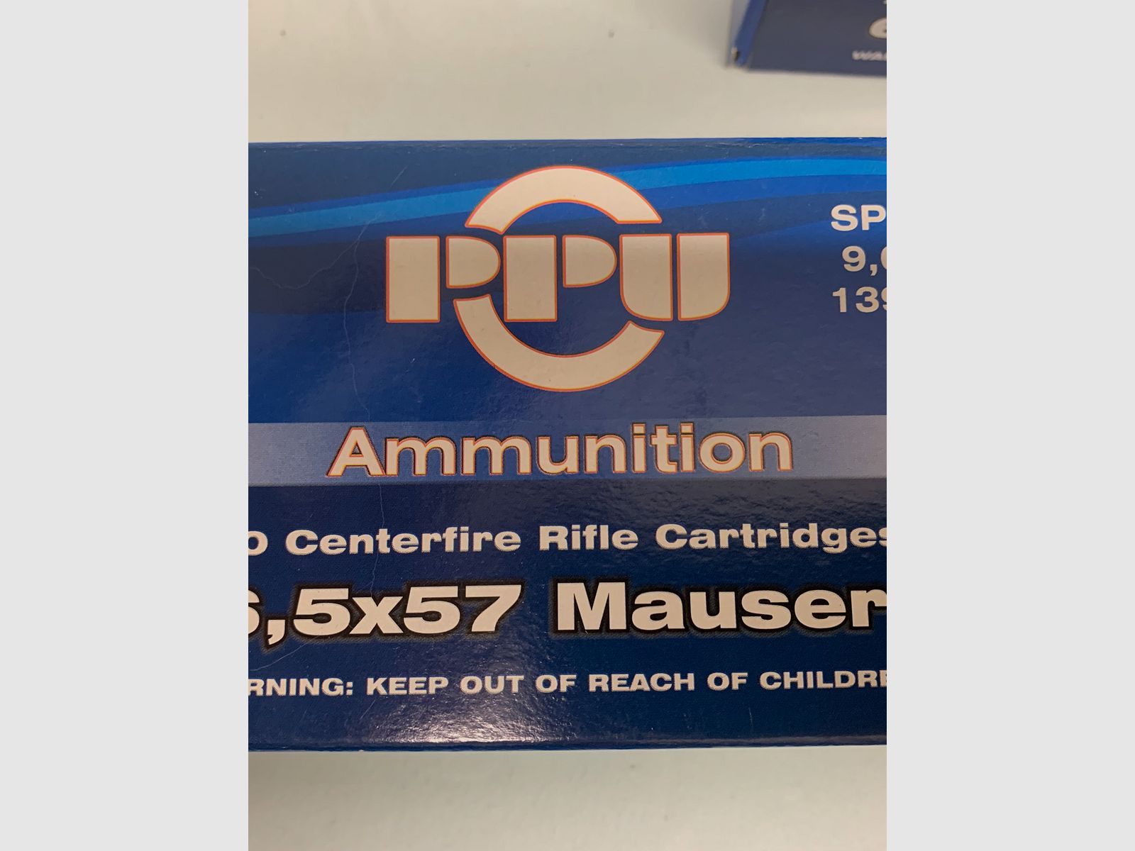 Cartuchos de rifle 6,5x57 SP BT  56 piezas