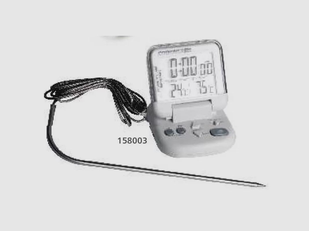 Spezialthermometer Ofen BBI mit Sonde und Edelstahl-Sensor, Bild 1 von 3