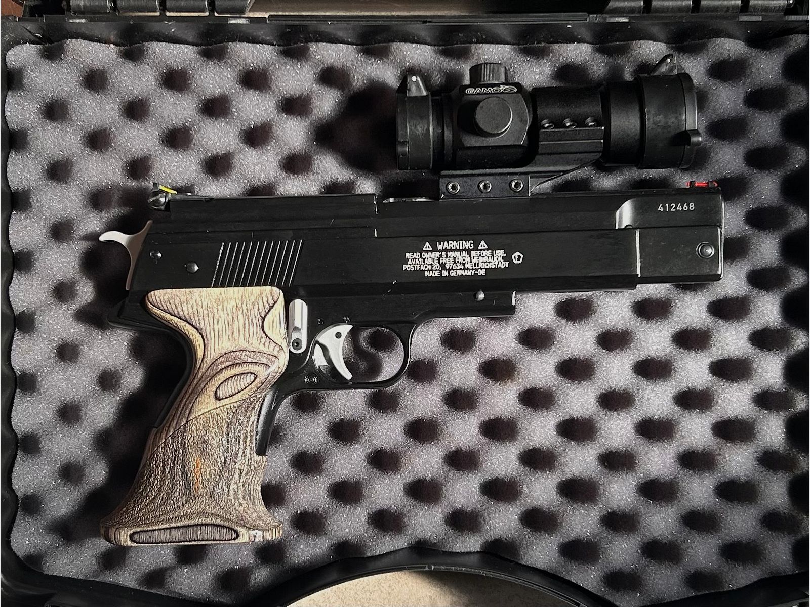 Weihrauch HW 45 Black Star .22 - 5.5 inkl. Koffer und 4,5 mm Wechsellauf