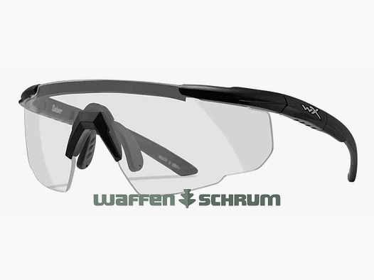 Wiley X Schietbril Saber Advanced Lens: helder, Frame: mat zwart
