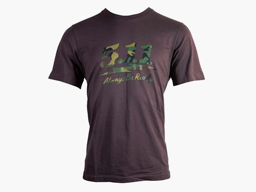 5.11 Tactical T-Shirt Woodland Moto Logo - Noir / 3XL