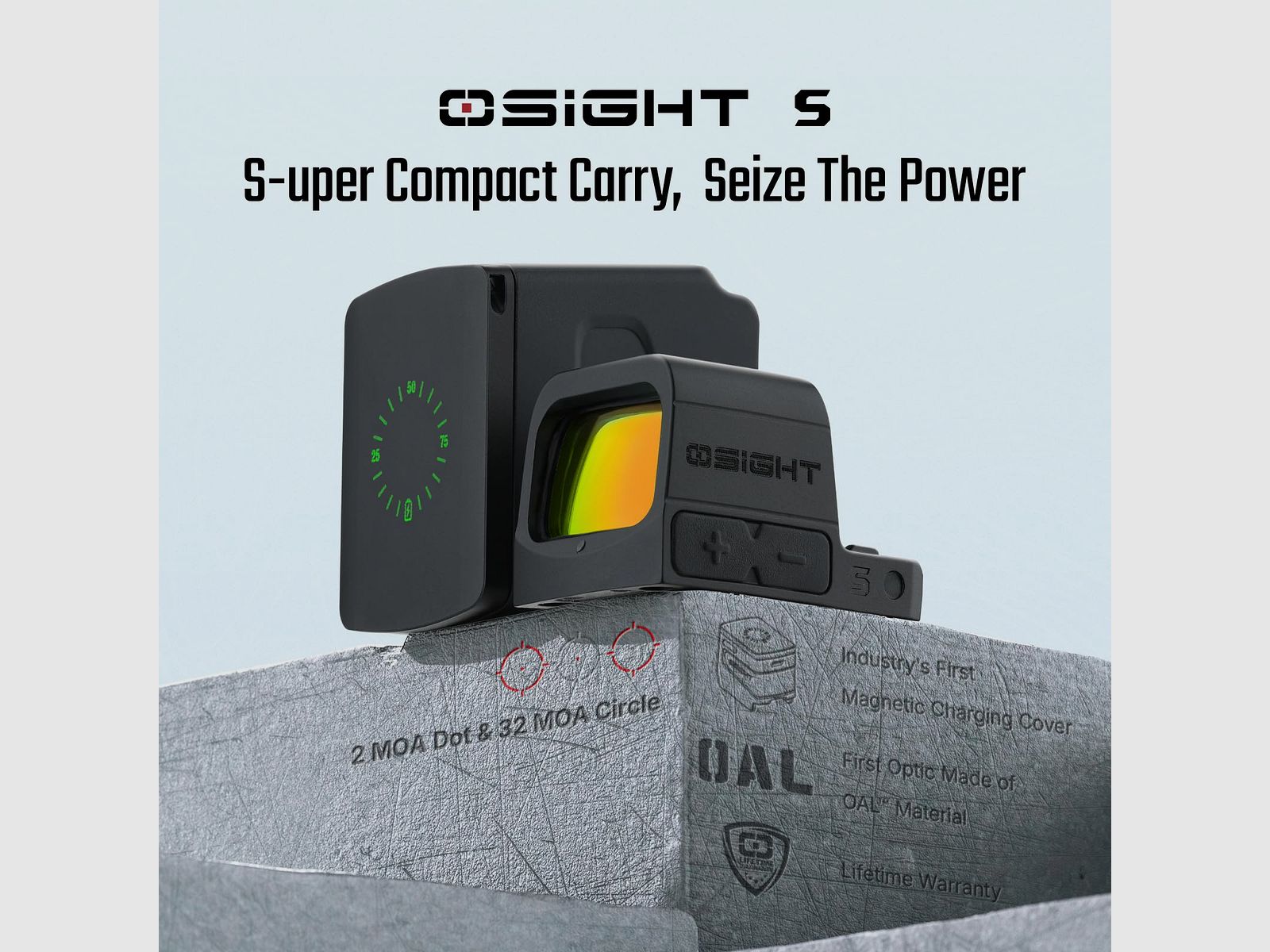 OSIGHT „S“ Red Dot 2MOA / Circle 32MOA RMsc, Bild 6 von 9