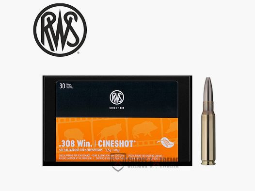 50 Munitions RWS cal 308 Win 147gr Cineshot