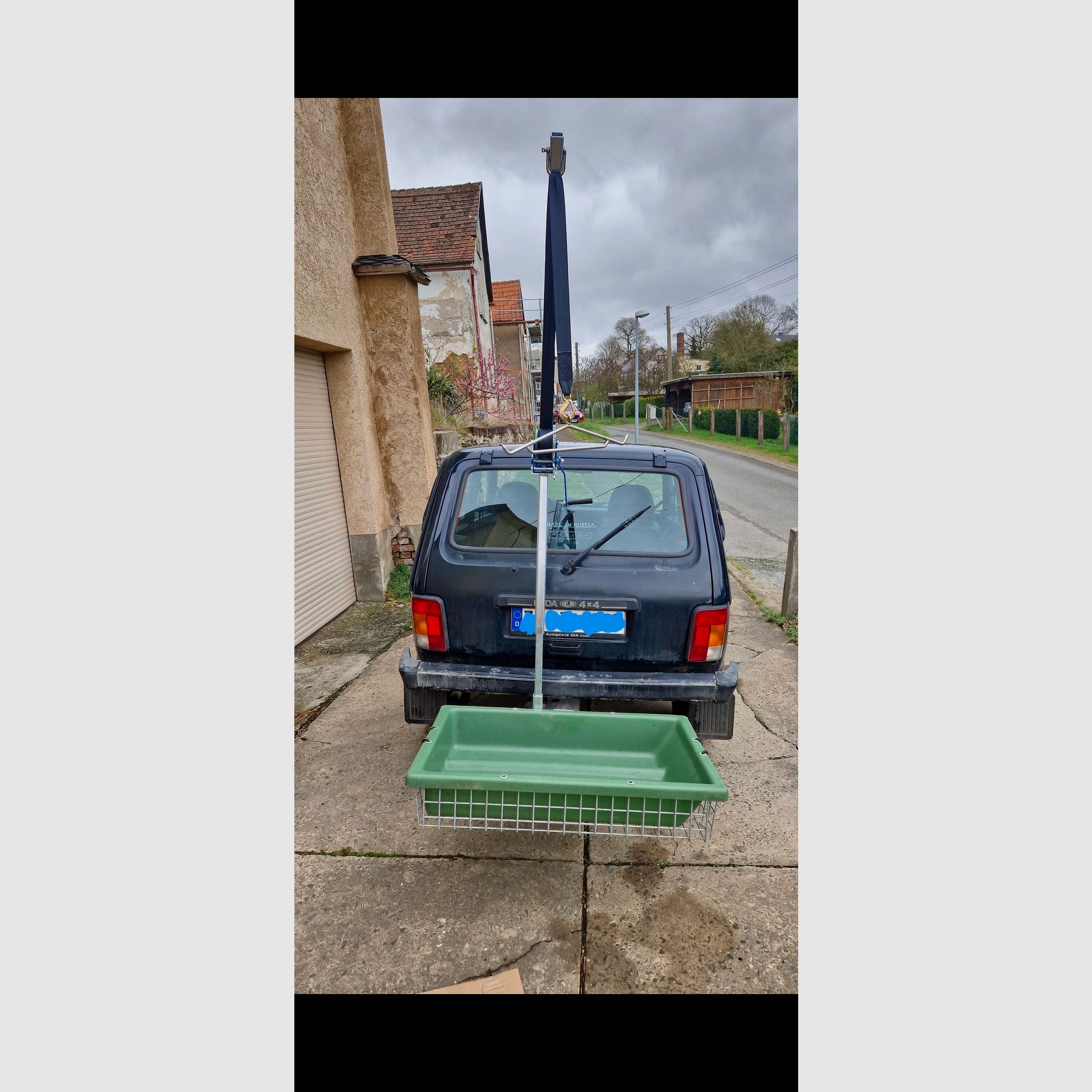 Heckpack Wildträger mit Alpjagd Wanne und Diana Aufbrechgalgen