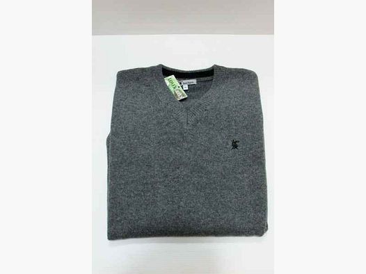 Pull Lovergreen lambswool gris foncé col V