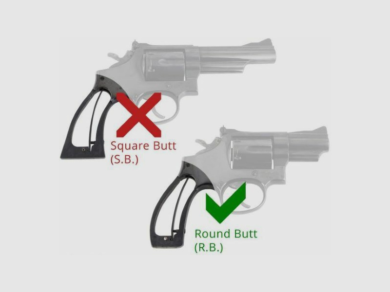 Hogue rubber grip shell K/L R.B for Smith & Wesson revolver