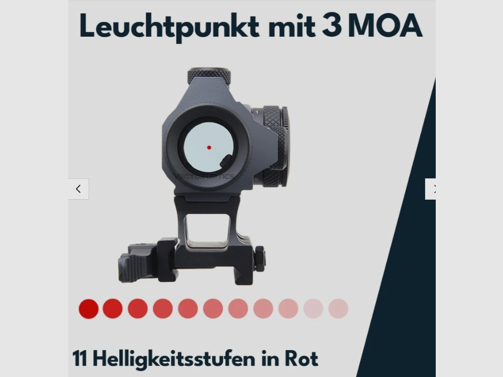 Vector Optics SCRD-GY12 Maverick-II 1x22 GRA - Leuchtpunktvisier
