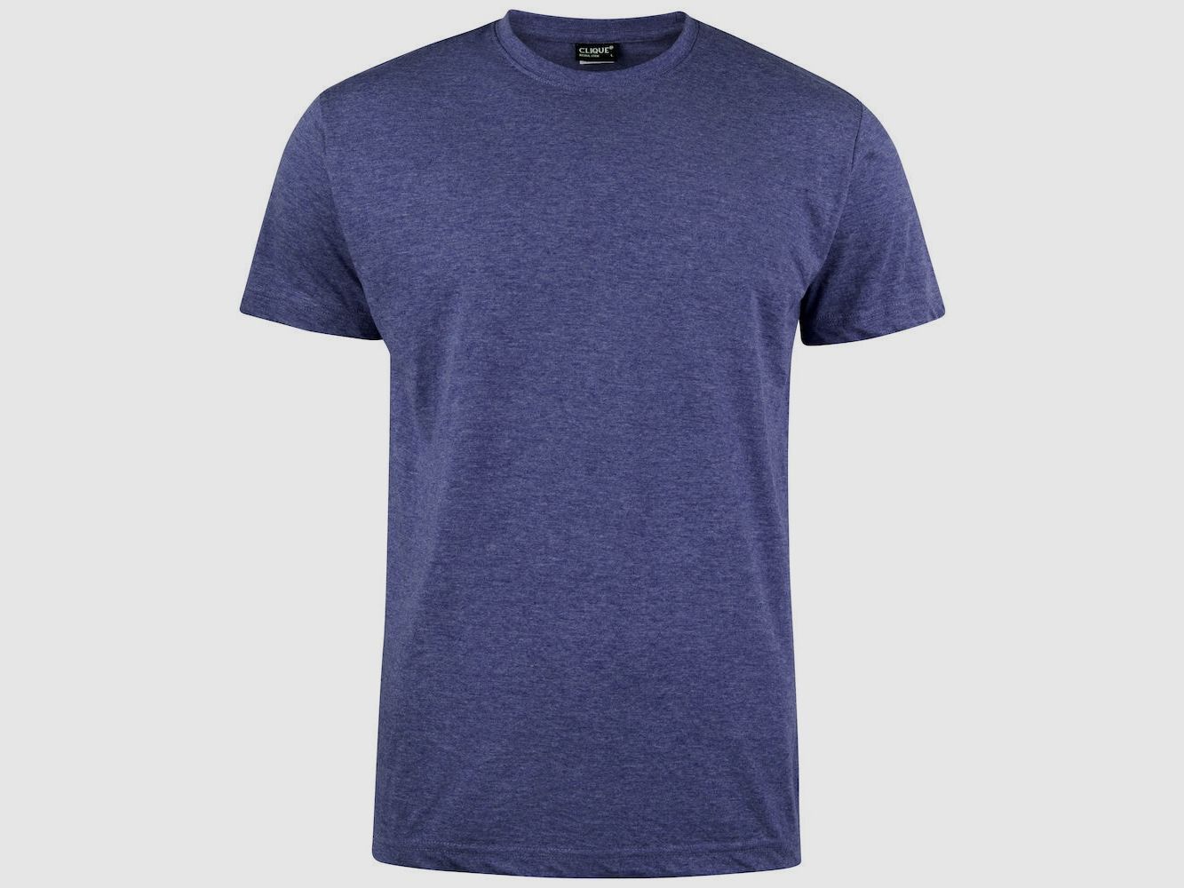 Clique T-Shirt Herren Marineblau Meliert - M
