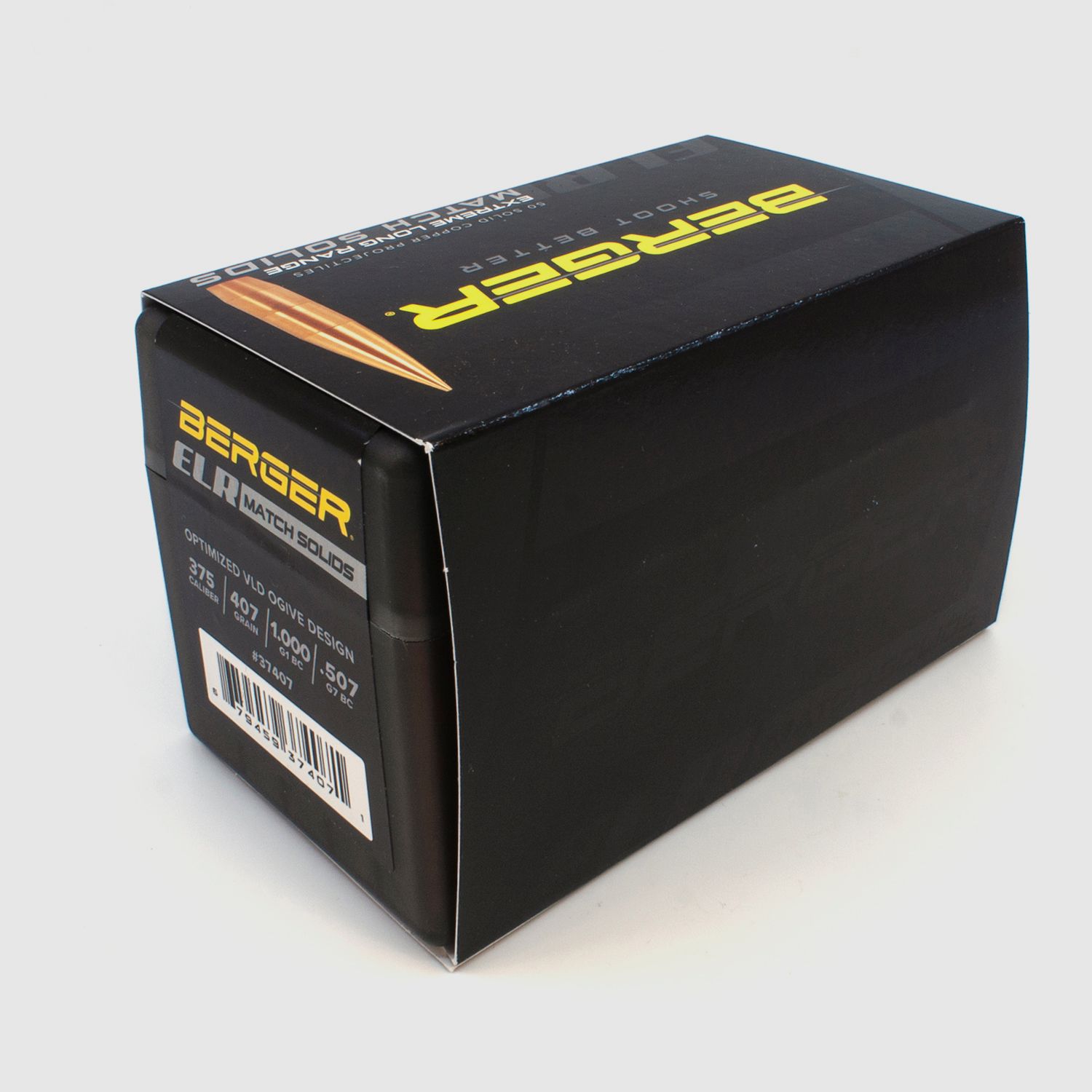 Berger Geschoss .375 ELR Match Solid Bullets 407GR 50 Stück
