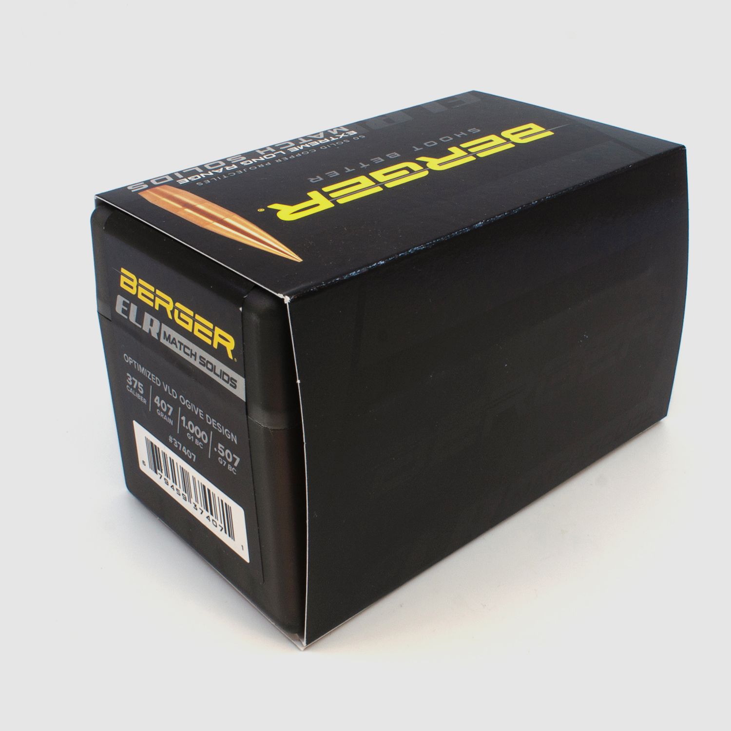 Berger Geschoss .375 ELR Match Solid Bullets 407GR 50 Stück