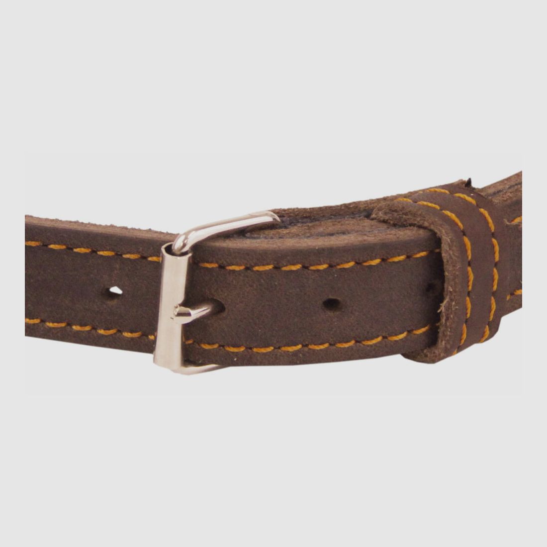 Collier AKAH riveté en cuir huilé