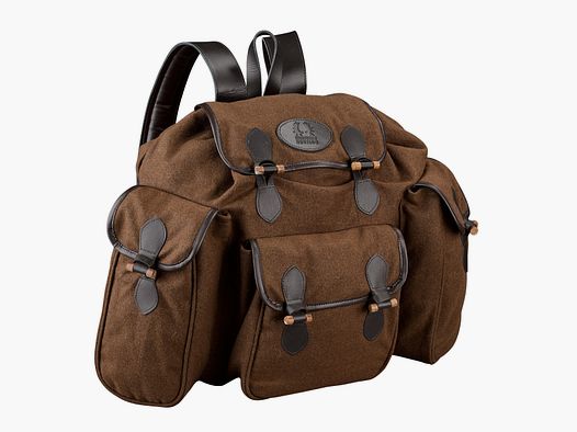 Mochila de Caza Nordforest de Loden con Aplicaciones de Cuero