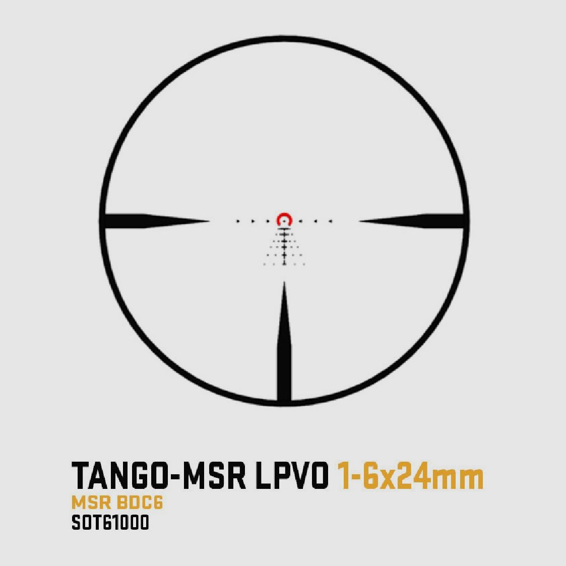 SIG SAUER TANGO MSR 1-6X24 SFP BDC, immagine 3 di 4