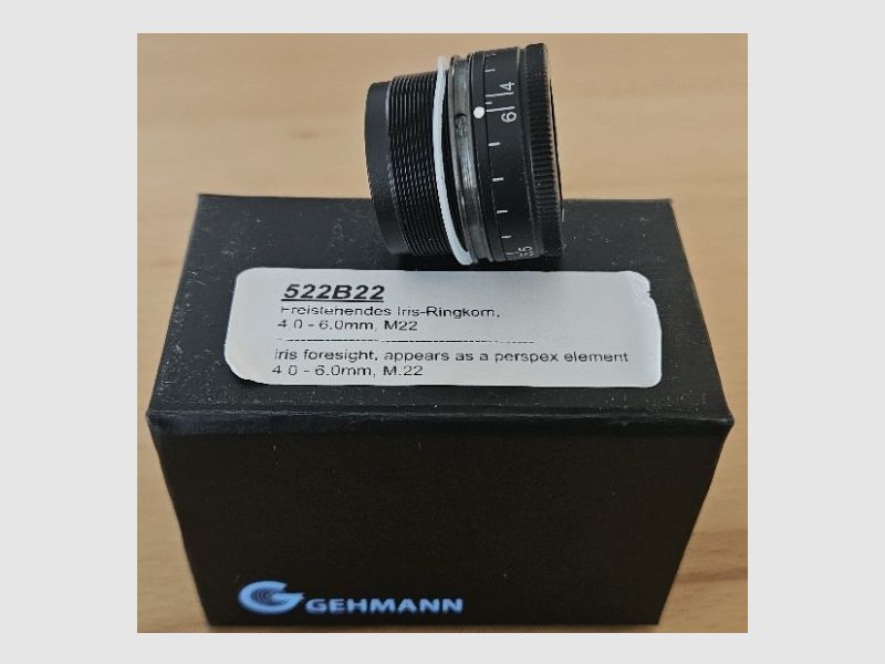 Iris Ringkorn wolnostojący. Wzm. 4,0 - 6,0 z gwintem M22.