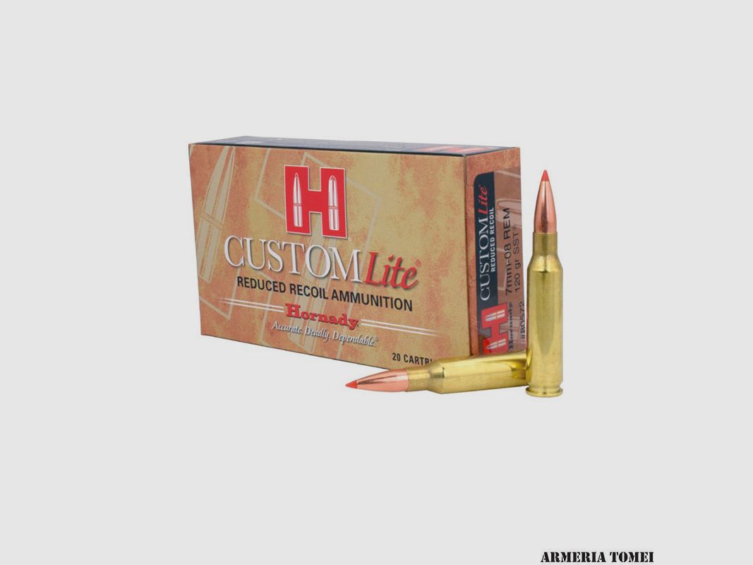 MUNITIE – HORNADY – 7mm-08 Rem 120gr SST® Custom Lite® -80572