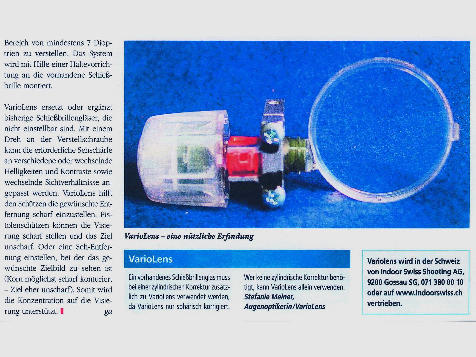 RESERVIERT! Profi MEC Schießbrille mit Knobloch Irisblende, Vario Lens 2 plus, usw., NP 600,-