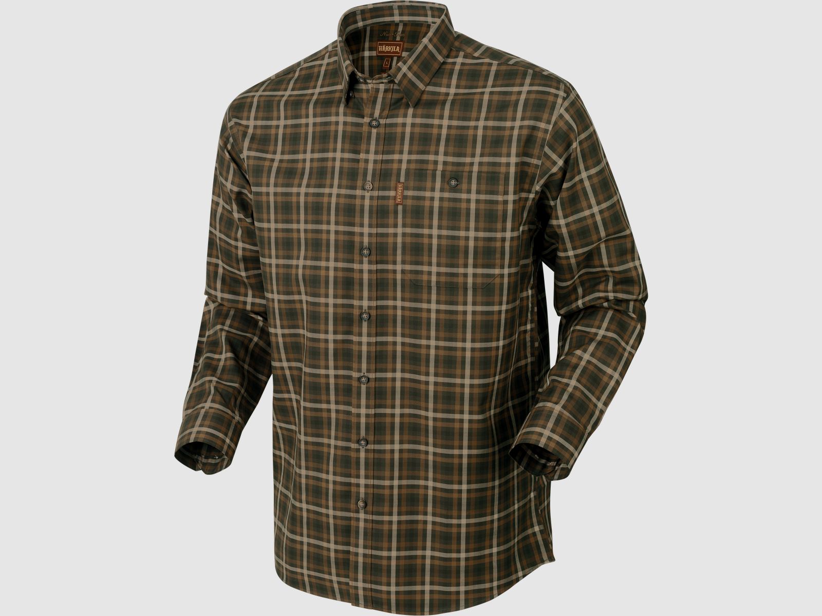Härkila Hemd Milford in Willow Green Check