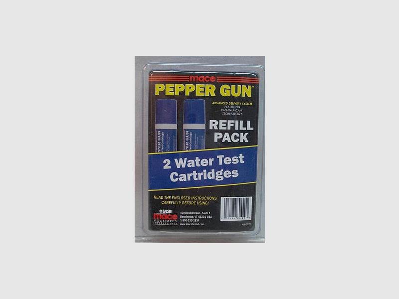 2 Wasserkartuschen Pepper Gun - Tierabwehrgerät