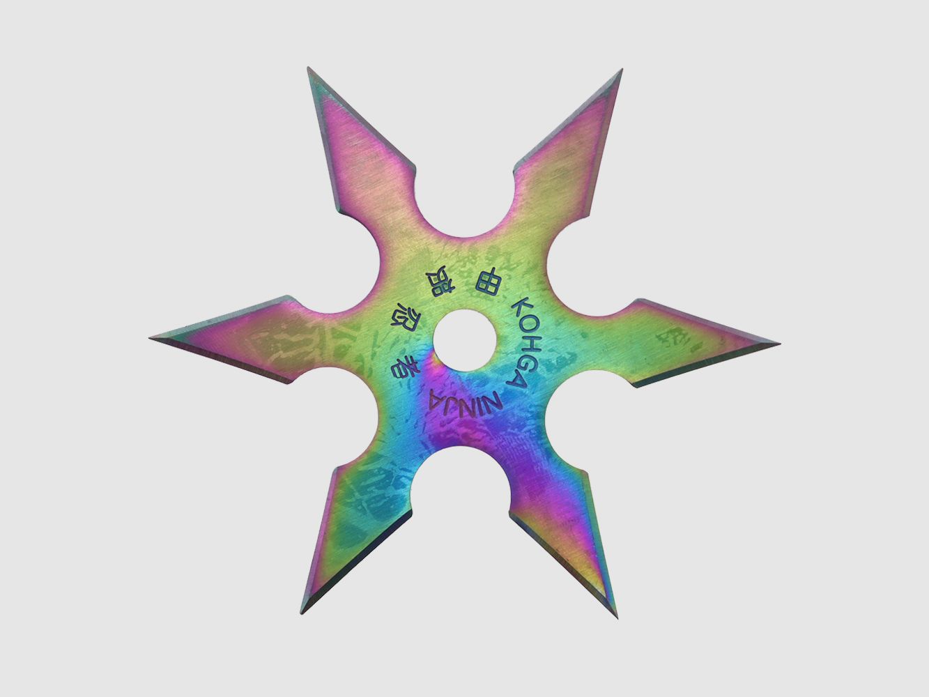Shuriken rzutka gwiazdka 6 ramion kolorowa