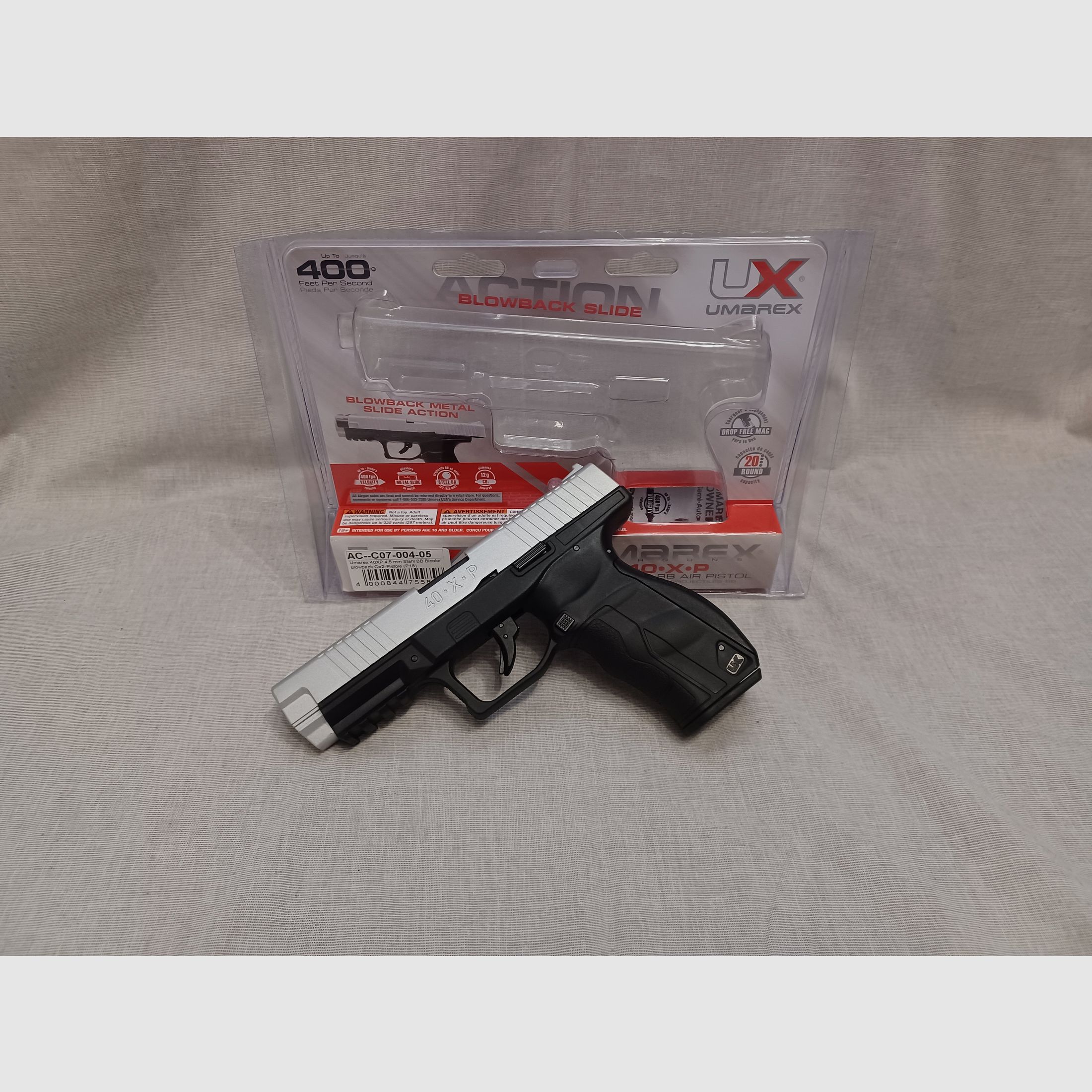 Umarex 40XP / 4,5 mm BB / BlowBack / CO2 / Pistole / OVP (30)