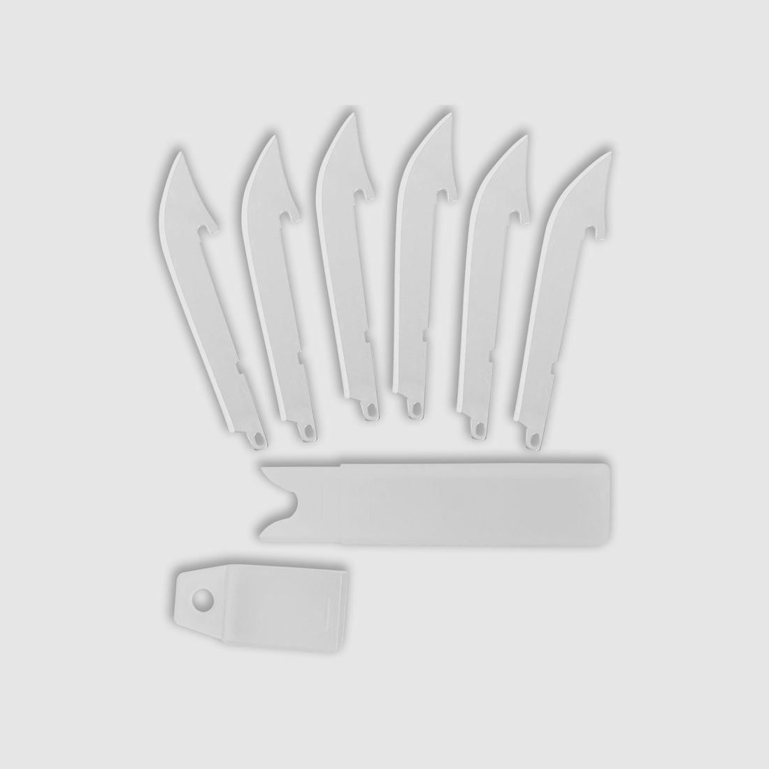 Ersatzklingen für Accusharp Razor Messer 8,9 cm x6